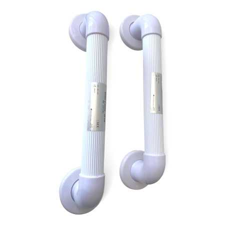 Barres d'appui de douche droites blanches - Produit reconditionné par Recycl'Aides 34