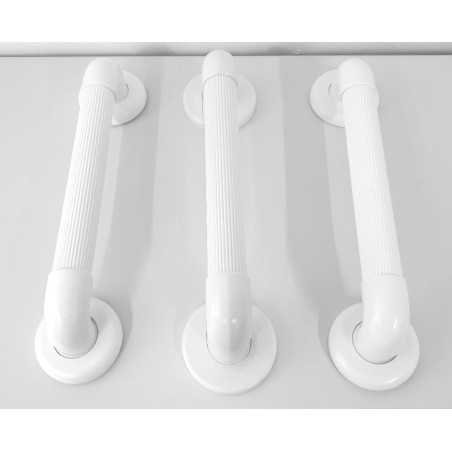 Barres d'appui de douche droites blanches - Produit reconditionné par Recycl'Aides 34