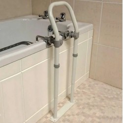 Barre d’appui latérale pour baignoire sur socle de la marque Swedish recyclaide recycl'aide réemploi aides techniques hérault