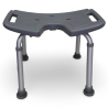 Tabouret de douche New Bora gris - IDENTITES - Produit reconditionné par Recycl'Aides 34
