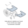 Plateau ventrale pour fauteuil roulant Action - Produit reconditionné par Recycl'Aides 34