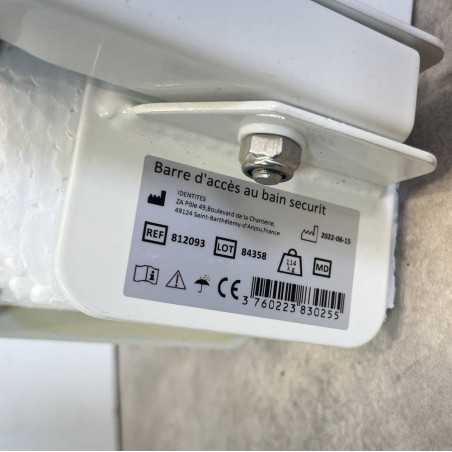Barre d'accès au bain securit Identités - Produit reconditionné par Recycl'Aides 34
