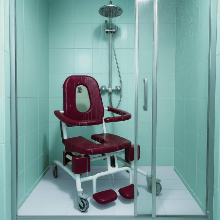Siège de douche et WC à roulette Soflex - Produit reconditionné chez Recycl'Aides 34