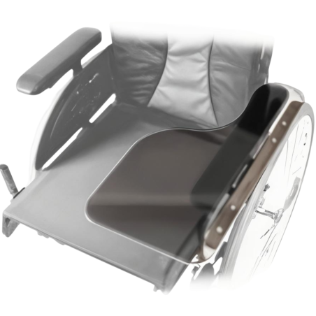 Demi tablette transparente escamotable gauche - produit reconditionné par Recycl'Aides 34