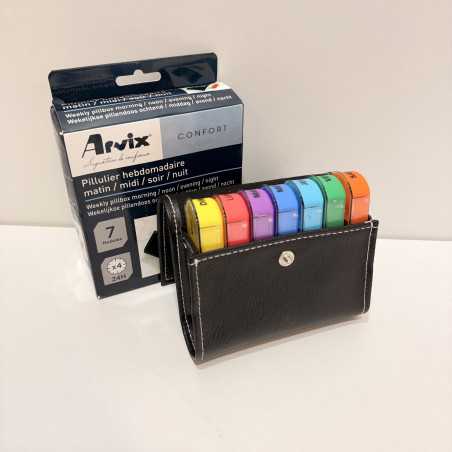 Pilulier hebdomadaire avec pochette - produit reconditionné par Recycl'Aides 34