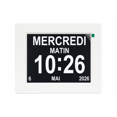 Horloge numérique avec date, jour et heure - Produit reconditionné par Recycl'Aides 34