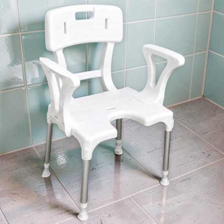 Chaise de douche Capri Anatomique IDENTITES - produit reconditionné par Recycl'Aides 34