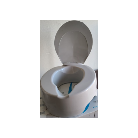 Réhausseur de toilettes Preventix avec couvercle - Pharmaouest - Produit reconditionné par Recycl'Aides 34